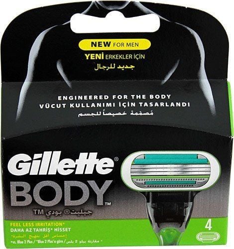 Gillette Body Vücut için Tıraş Bıçağı 4'lü