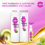 Elidor Avokado ve Castor Yağı Nemlendirici Etki Saç Bakım Kremi 350 ml