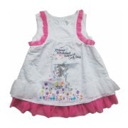 Kız Bebek Elbise Beyaz 12-15 Ay