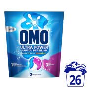 Omo Ultra Power Kapsül Deterjan 26 Kapsül 338 G