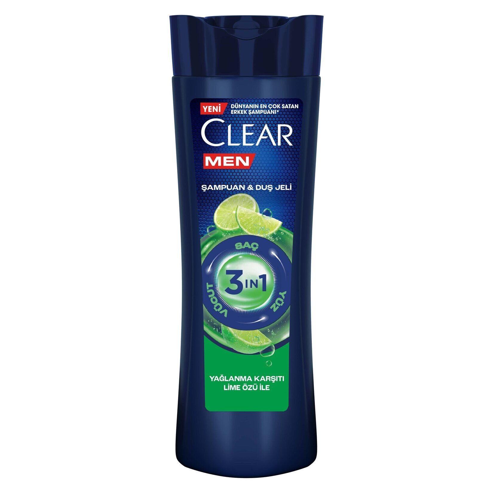 Clear 3 in 1 Yağlanma Karşıtı Lime Özlü Şampuan 350 ml