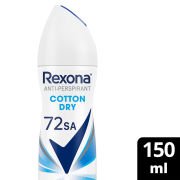 Rexona Kadın Sprey Deodorant Cotton Dry 72 Saat Kesintisiz Üstün Koruma 150 ml