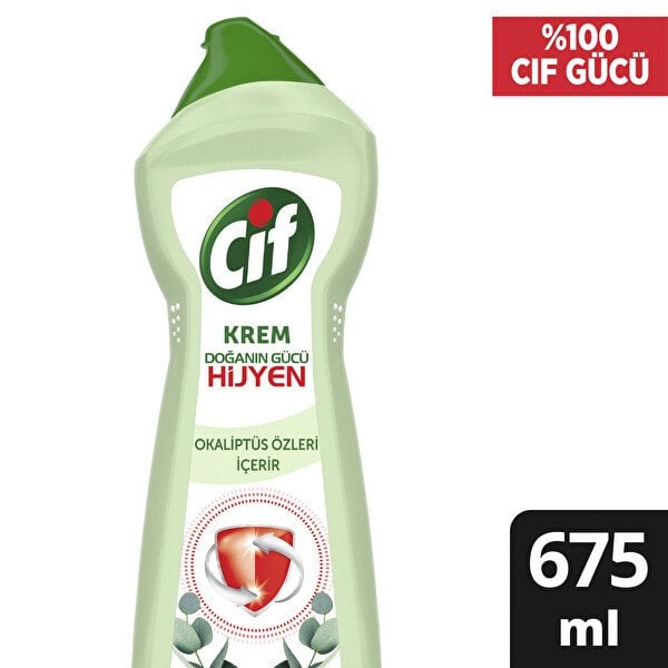 Cif Krem Yüzey Temizleyici Doğanın Gücü Hijyen 675 ml