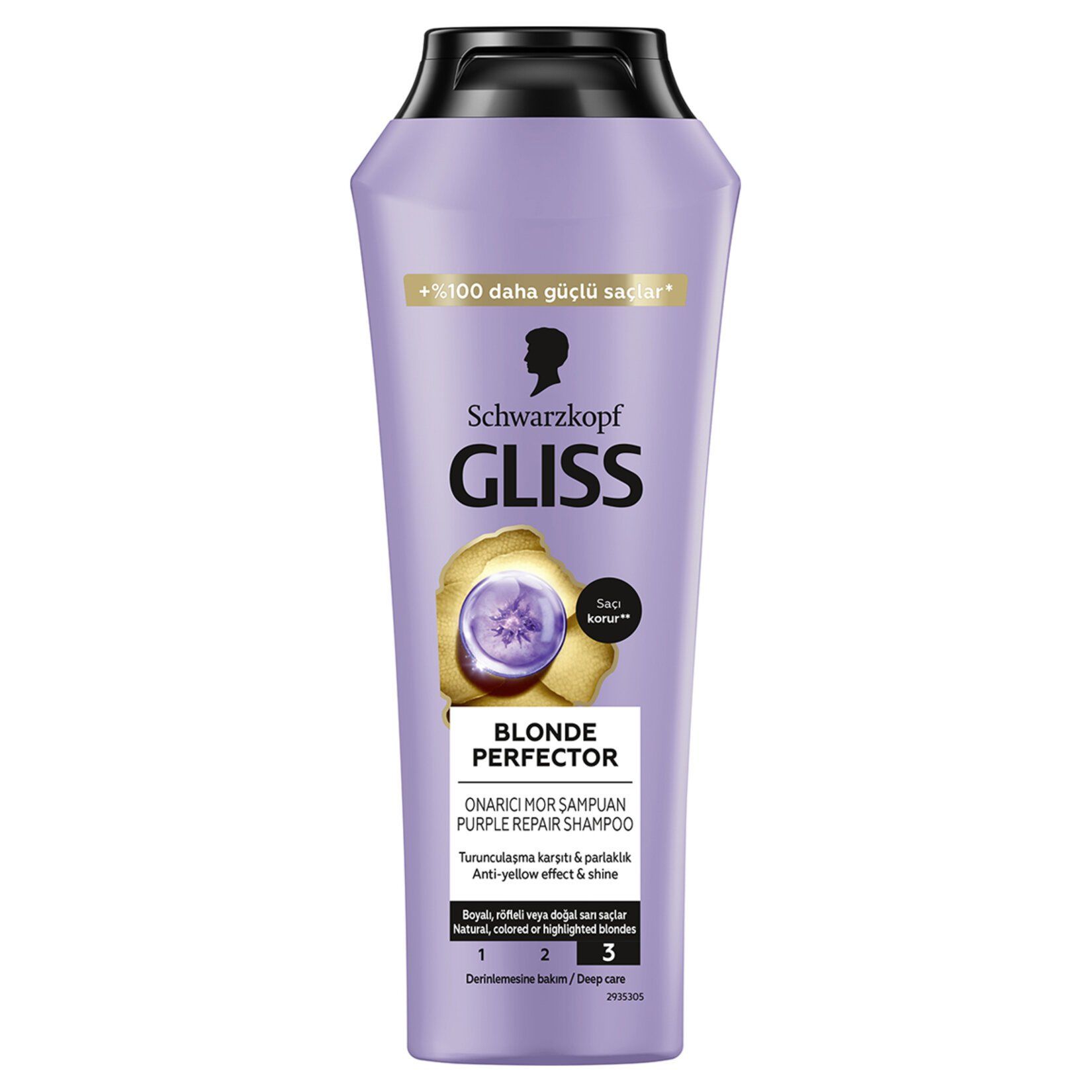 Gliss Blonde Perfector Onarıcı Mor Şampuan 250 ml