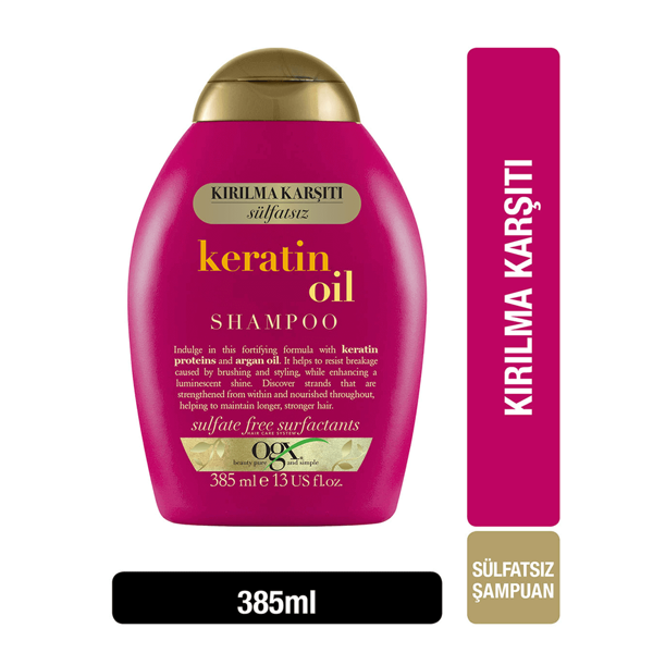 Organix Kırılma Engelleyici Şampuan - Keratin Oil Shampoo 385 ml