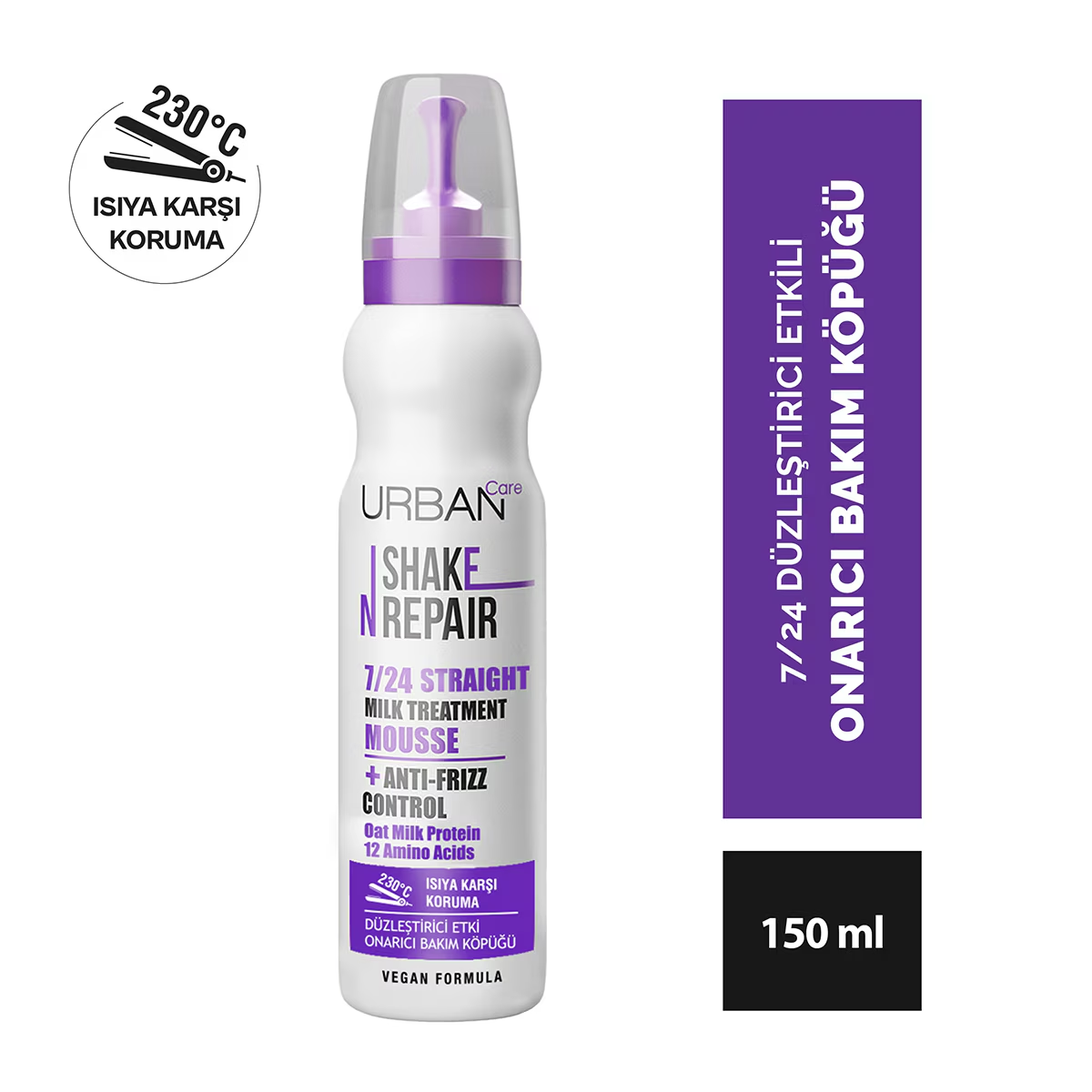 Urban Care Shake N Repair 7/24 Düzleştirici Etkili Saç Bakım Köpüğü 150 ml
