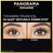 L’Oreal Paris Panorama Hacim Veren Maskara All Night Black Siyah