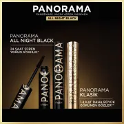 L’Oreal Paris Panorama Hacim Veren Maskara All Night Black Siyah