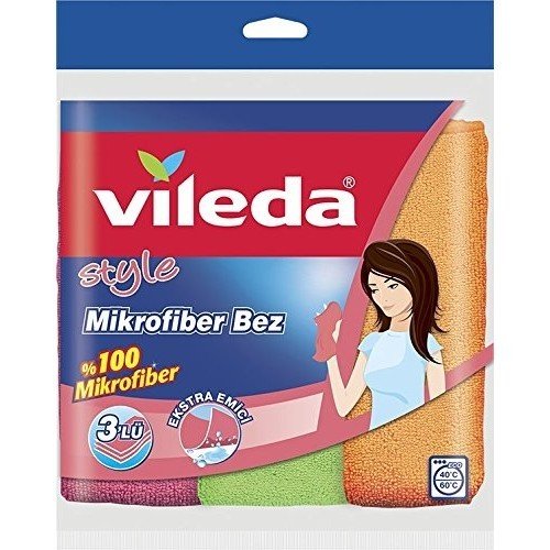 Vileda Style Mikrofiber Temizlik Bezi 3'lü Paket