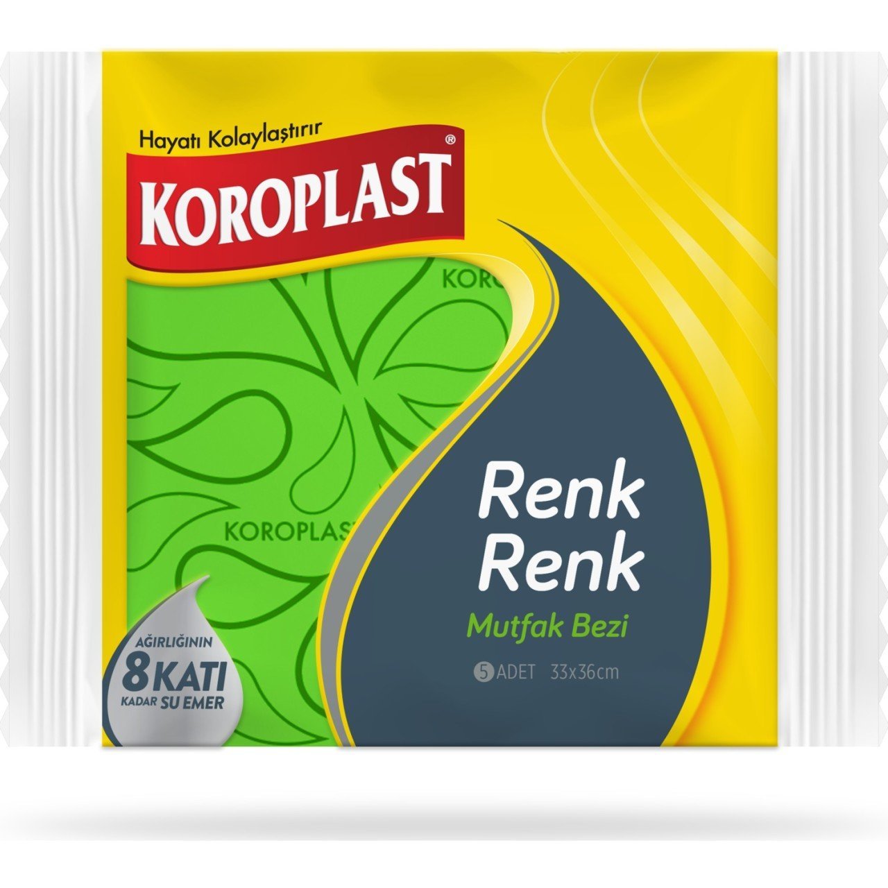 Koroplast Renk Renk Mutfak Bezi 5'li