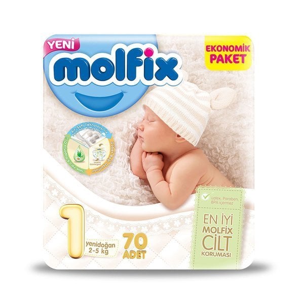 Molfix Ekonomik Paket Yenidoğan 1 Numara 70'li