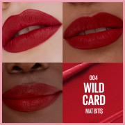 Maybelline New York Lifter Lipstick Matte Ruj 004 Wild Card