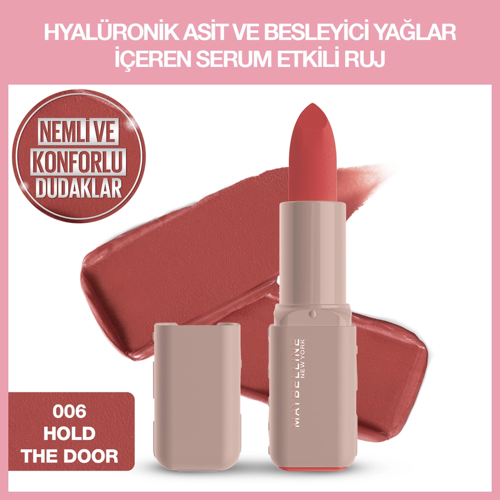 Maybelline New York Lifter Lipstick Matte Ruj 006 Hold The Door