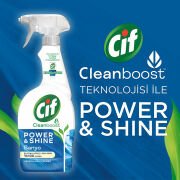 Cif Power Shine Cleanboost Sprey Temizleyici Banyo İçin Temizleyici ve Kireç Çözücü 750 ml