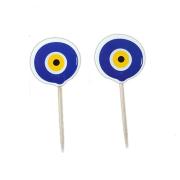 Nazar Boncuğu Baskılı Ahşap Kürdan ( 20 Adet )