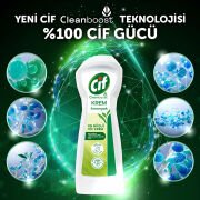 Cif Krem Yüzey Temizleyici Amonyaklı Yağ ve Kireç Sökücü Leke Çıkarıcı 750 ml