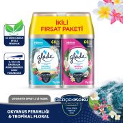 Glade Otomatik Sprey 2'li Yedek Okyanus + Tropikal 2x269ml