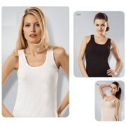 Tutku 0136 Ribana Geniş Askılı Bayan Atlet 6'lı Paket - Beyaz