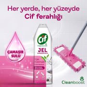 Cif Jel Yüzey Temizleyici Cleanboost Tüm Yüzeyler İçin Leke Çıkarıcı Çamaşır Sulu Çiçek Ferahlığı 750 ml