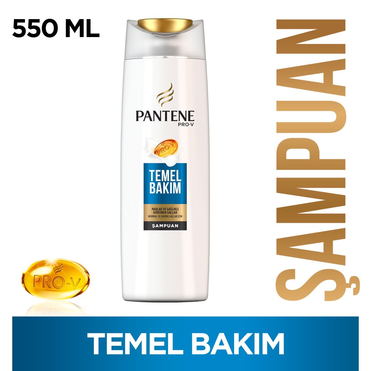 Pantene Şampuan Temel Bakım 550 ml