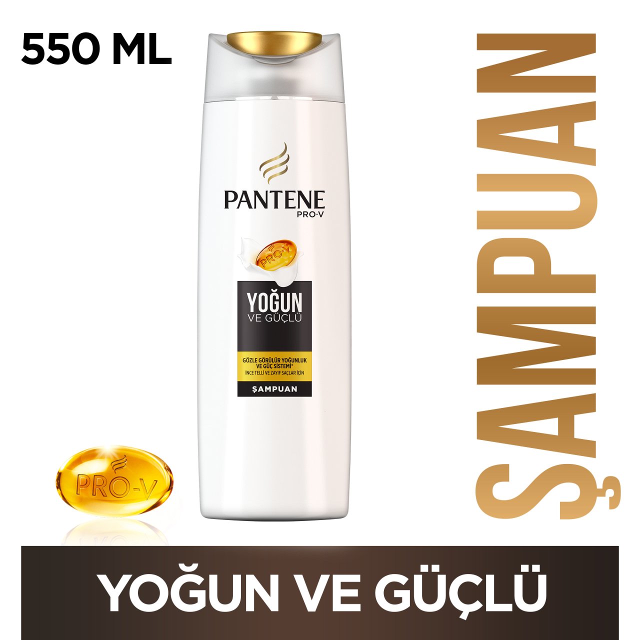 Pantene Şampuan Yoğun ve Güçlü 550 ml