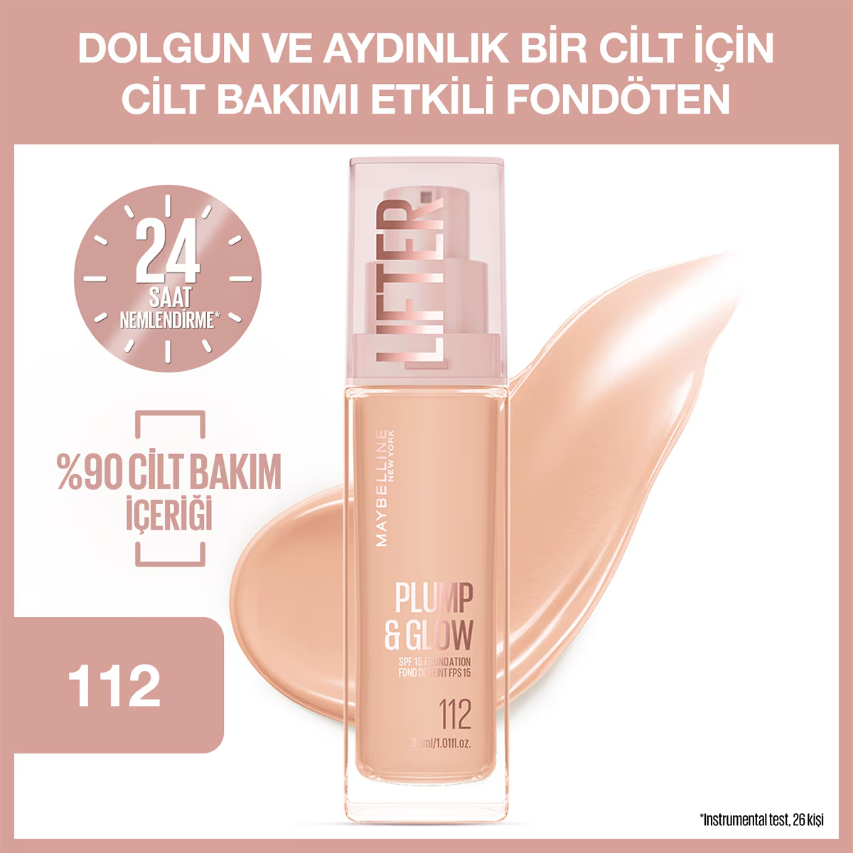 Maybelline New York Lifter Fondöten 112