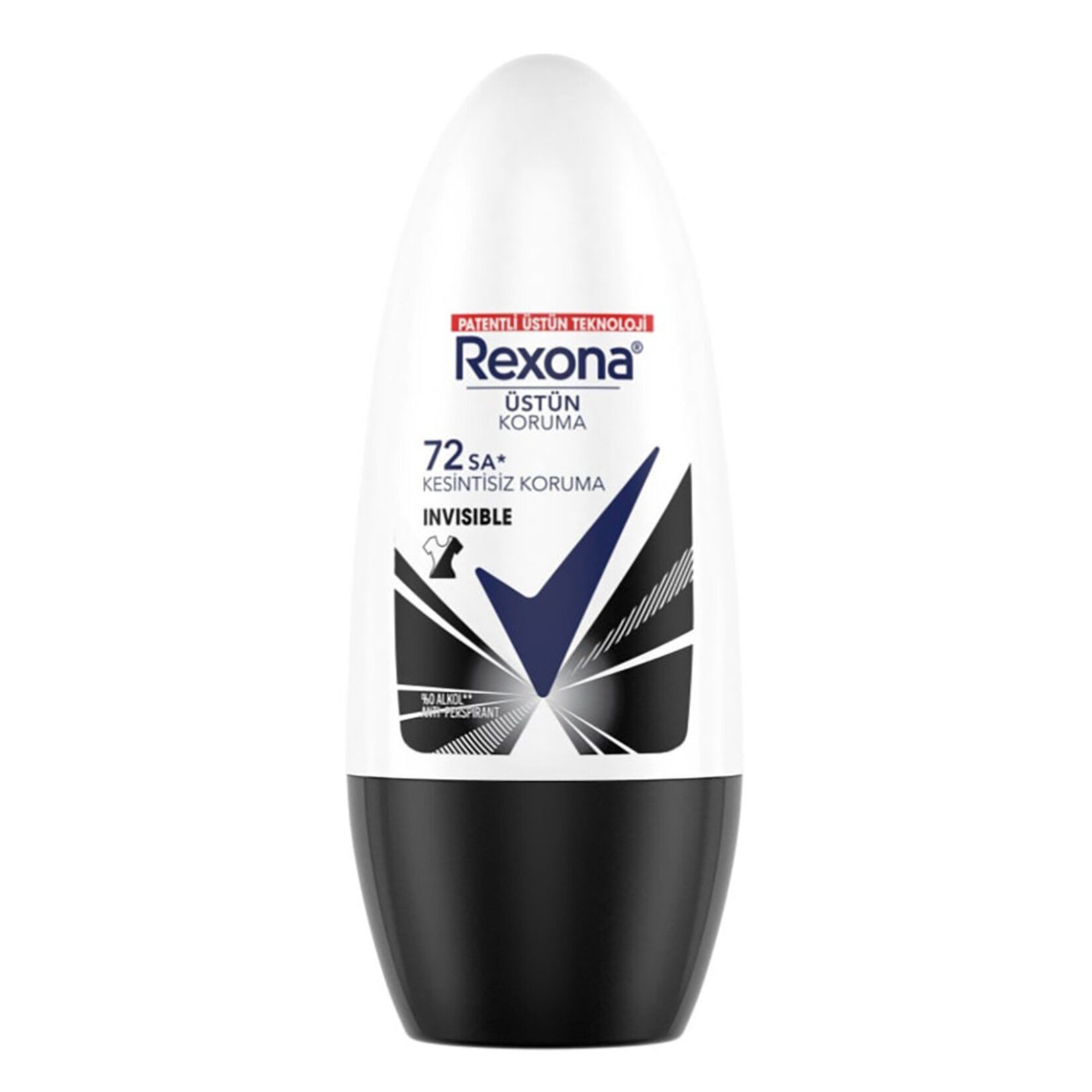 Rexona Invisible Black + White 72Sa Roll-On 50 ml
