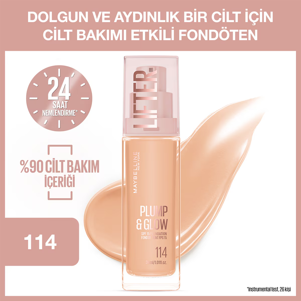 Maybelline New York Lifter Fondöten 114