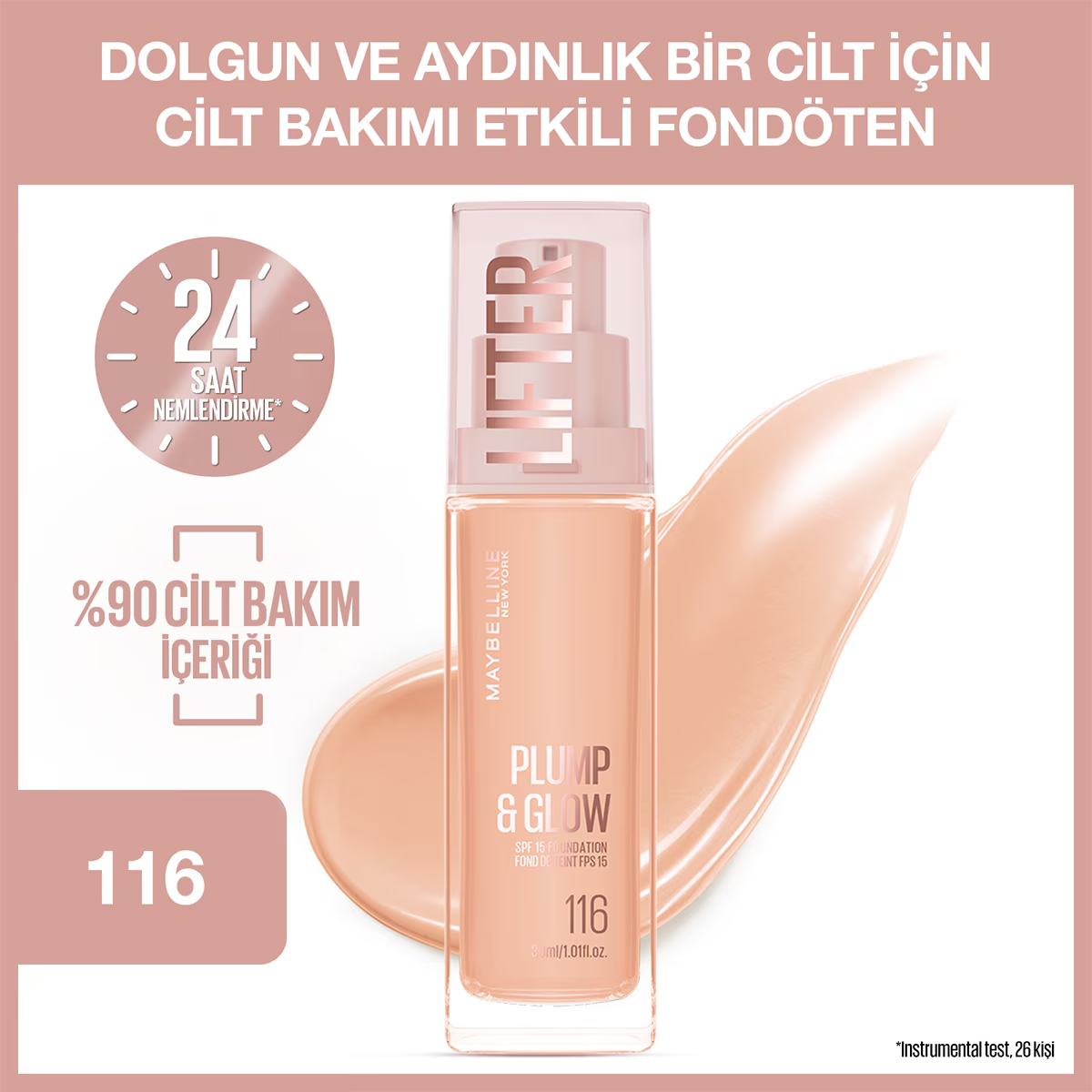 Maybelline New York Lifter Fondöten 116