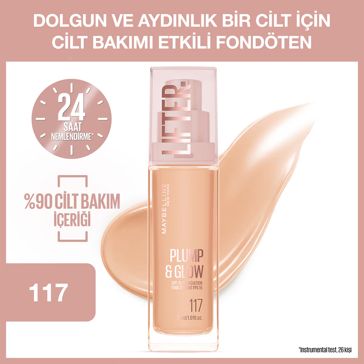 Maybelline New York Lifter Fondöten 117