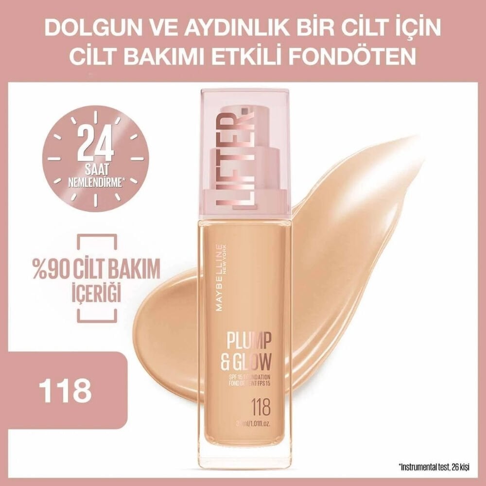 Maybelline New York Lifter Fondöten 118