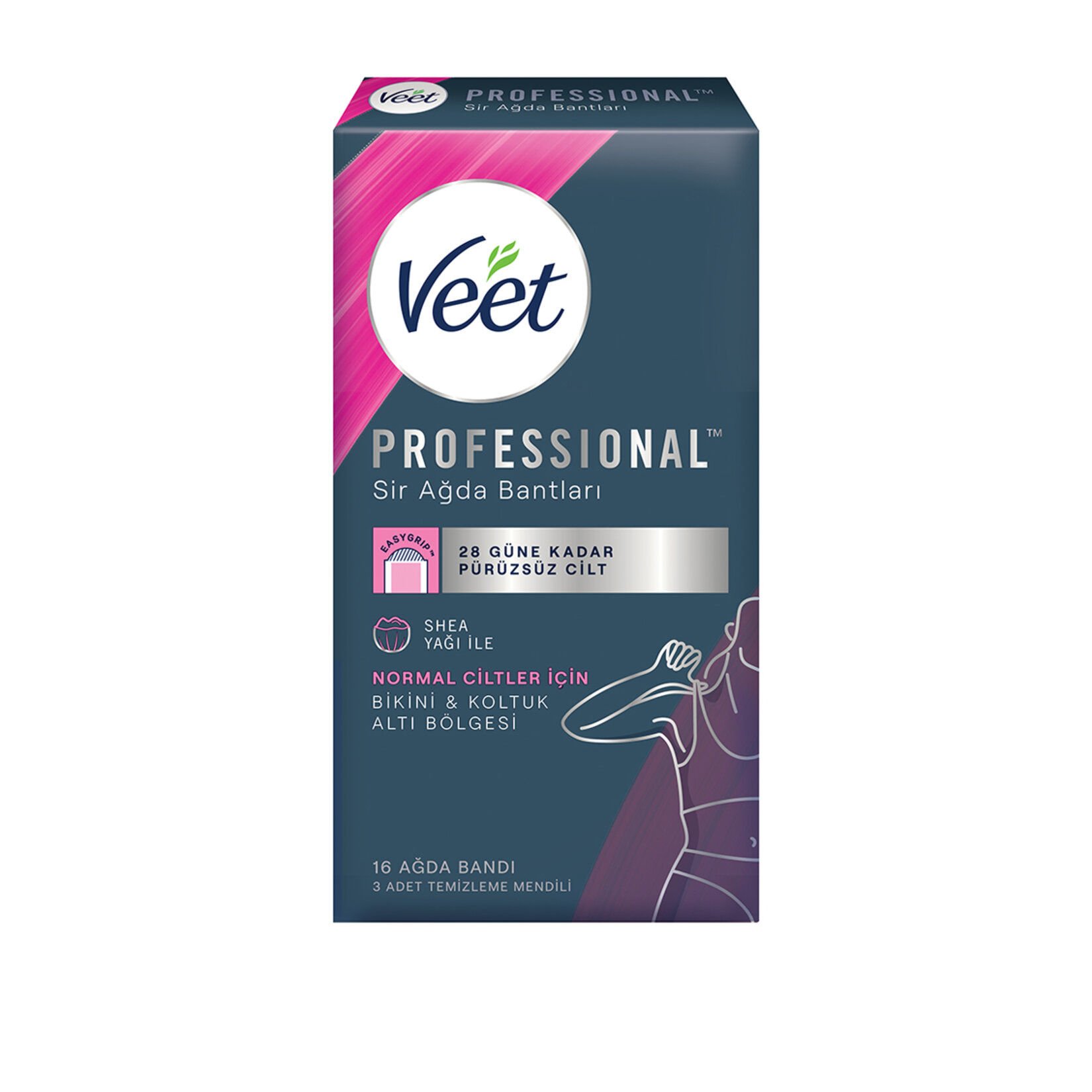 Veet Professioal Bikini & Koltukaltı Ağda Bandı 16'lı