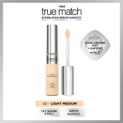 L'Oreal Paris True Match Aydınlatan Serum Kapatıcı 4D Light Medium