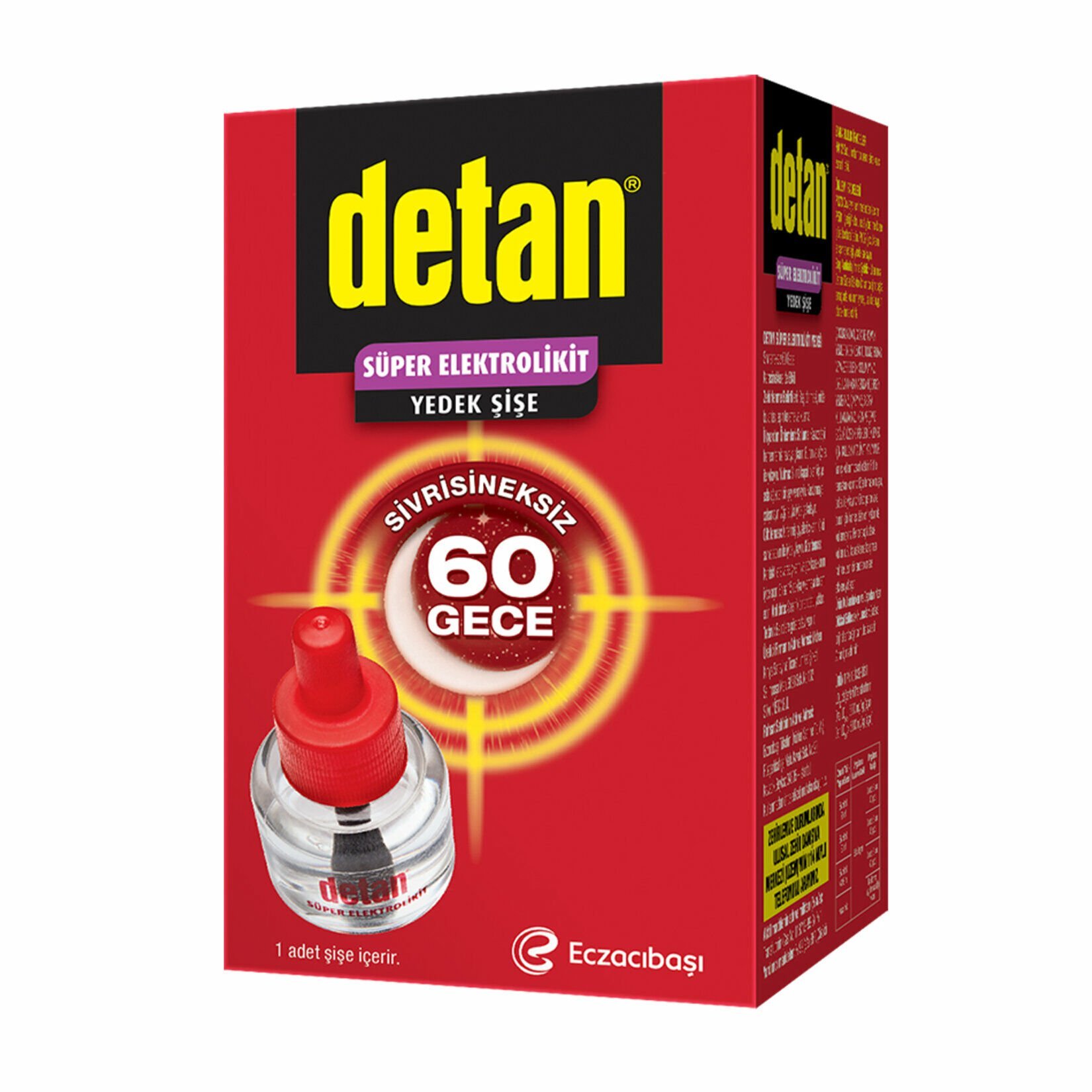 Detan Sivrisineksiz 60 Gece Elektrolikit Yedek