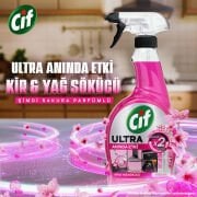 Cif Ultra Anında Etki Sakura Kir & Yağ Sökücü 1 L
