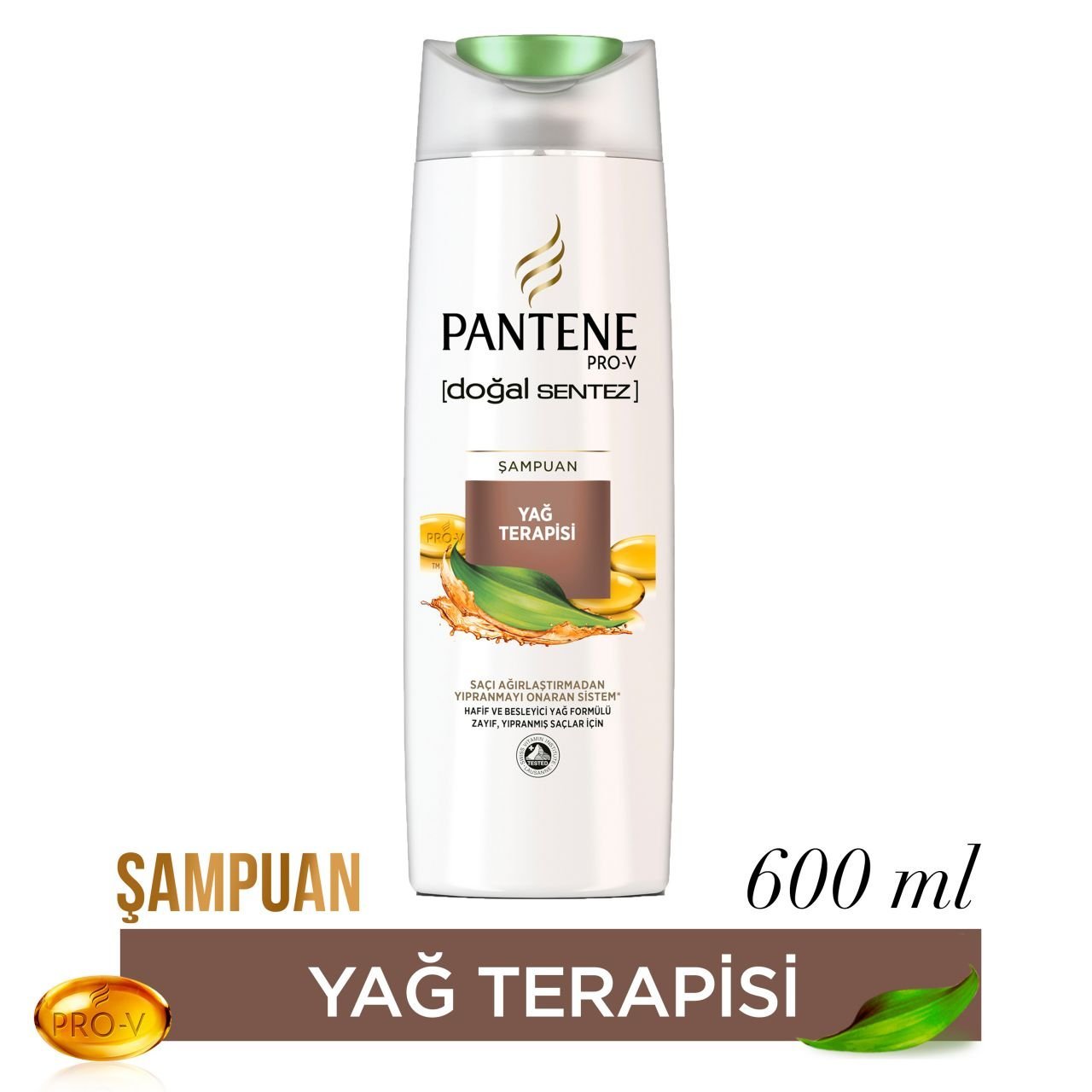 Pantene Şampuan Doğal Sentez Yağ Terapisi 600 ml