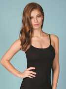 Berrak 2128 İp Askılı Elastan Kadın Atlet - Siyah