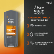Dove Men +Care Sandalwood + Vanilya Duş Jeli 400 ml