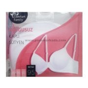Comfort Family Dolgusuz Kaplı Sütyen Beyaz - 95 Beden
