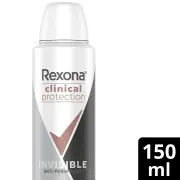 Rexona Clinical Invisible Deodorant 150 ml