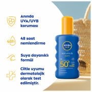 Nivea Sun SPF 50+ Koruma & 48 Saat Nemlendirme Güneş Kremi Sprey 200 ml