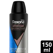 Rexona Men Clinical Protection Erkek Sprey Deodorant Confidence 96 Saat Koruma 150 ml