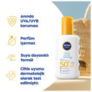 Nivea Sun SPF 50+ Hassas Anında Koruma Güneş Kremi 200 ml Sprey