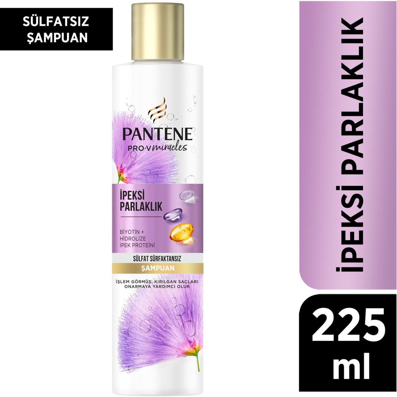 Pantene Pro-V Ipeksi Parlaklık Sülfatsız Şampuan 225 ml