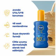 Nivea Sun SPF 50+ Koruma & Bakım Çocuk Güneş Kremi 200 ml Sprey