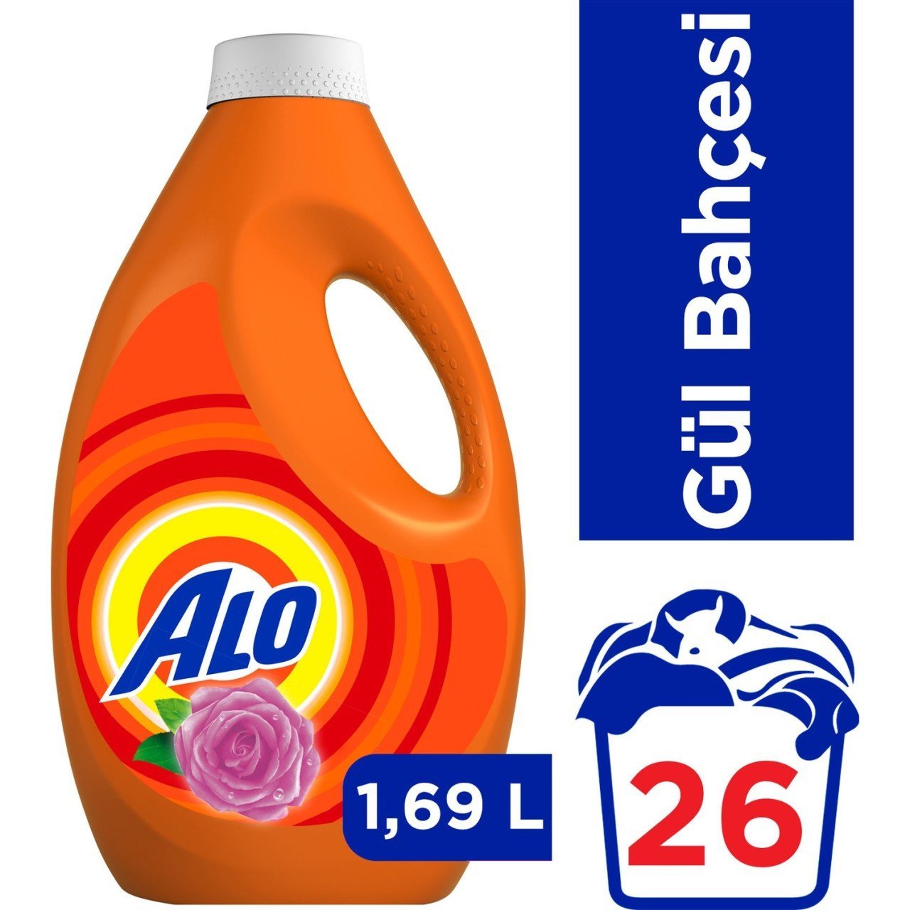 Alo Sıvı Çamaşır Deterjanı Gül Bahçesi 26 Yıkama Beyazlar ve Renkliler İçin