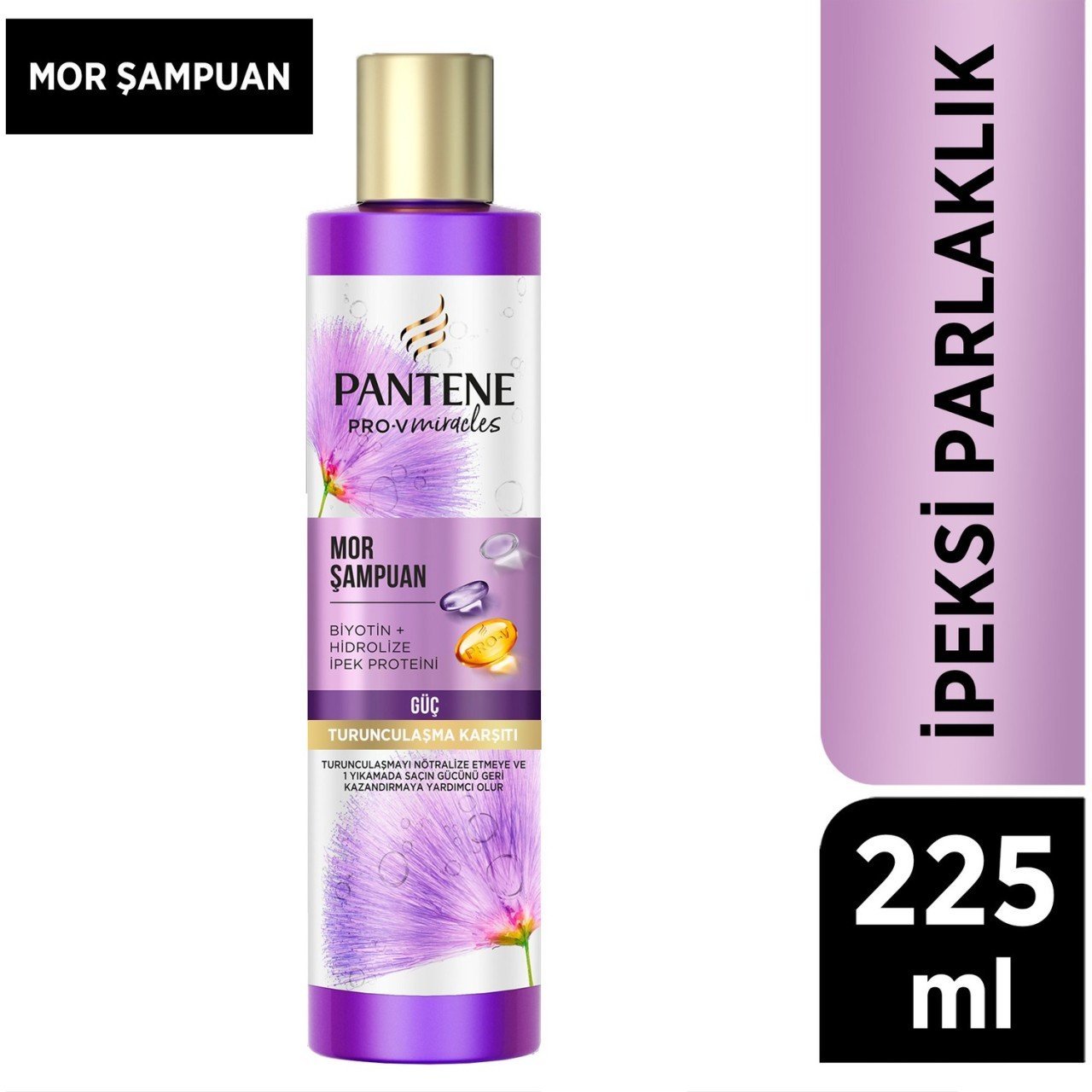 Pantene Mor Şampuan Pro-V Ipeksi Parlaklık 225 ml