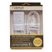 Cepium Galaxy S8/C9 Type C Hızlı Şarj 3.0 Şarj Cihazı ve Kablosu
