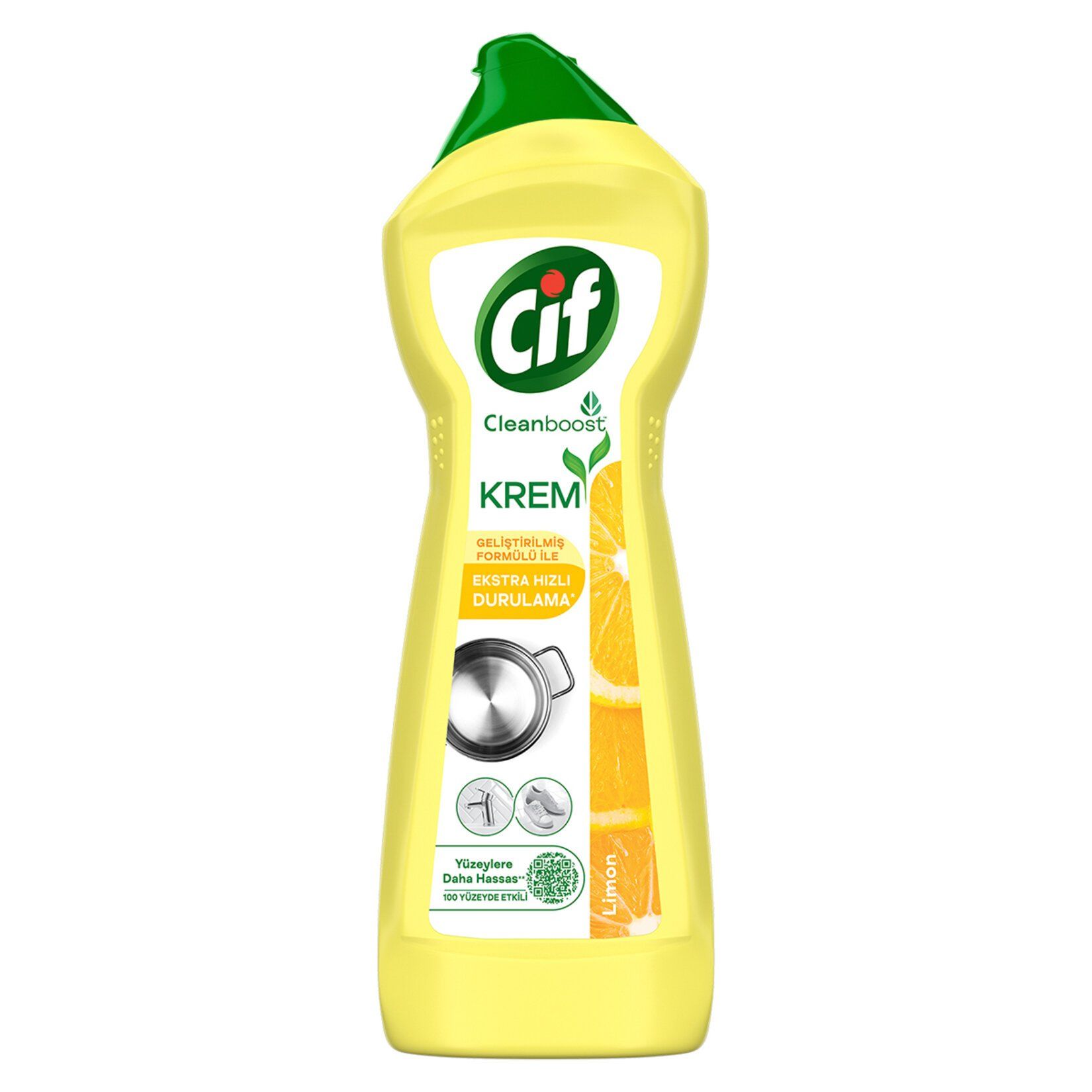 Cif Krem Yeni Nesil Yüzey Temizleyici Limon 750 ml