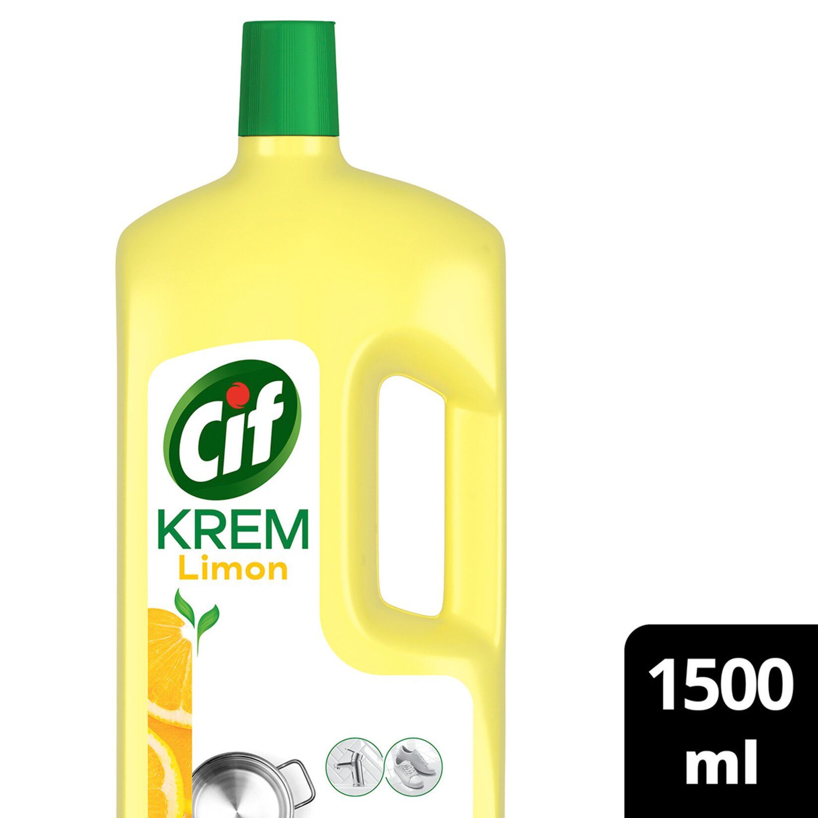 Cif Krem Yeni Nesil Yüzey Temizleyici Limon 1500 ml